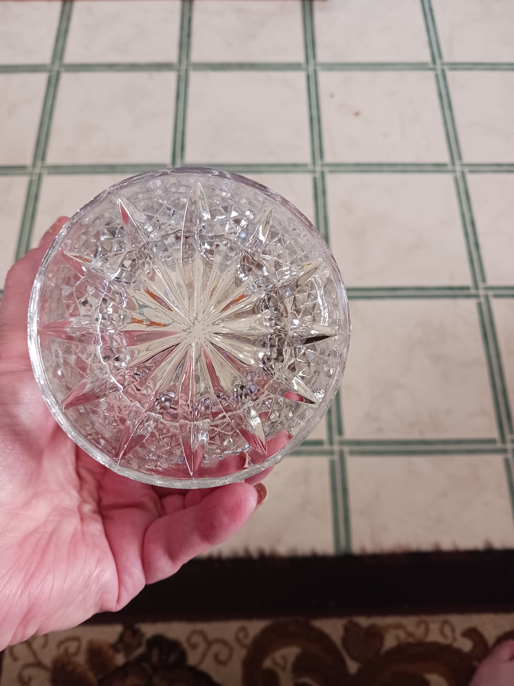 Vintage Anchor Hocking Wexford Chrystal Candy Dish.